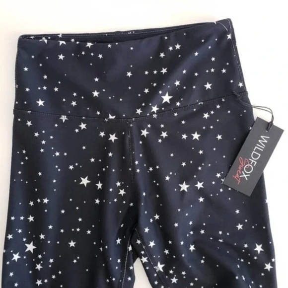 WILDFOX SWEAT Black Scattered Star Leggings Size Small - Picture 6 of 10